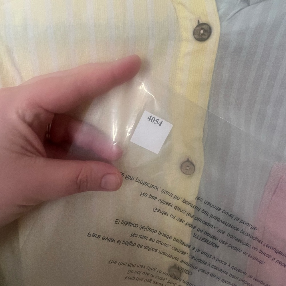 Intimately by Free People Large Oversized Pastel Button Down long sleeve Shirt - Picture 7 of 7